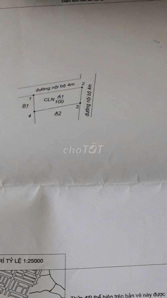 Bán đất lô góc 2 mặt tiền gần đường Hùng vương xã phước an.