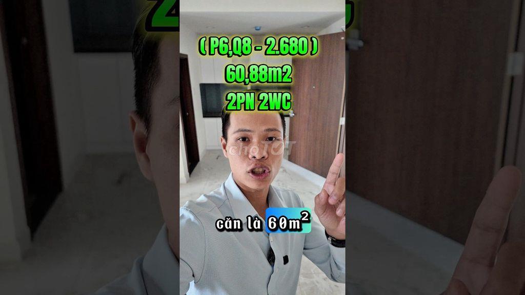 Bán căn hộ Green River Q8, 65m2, 2PN