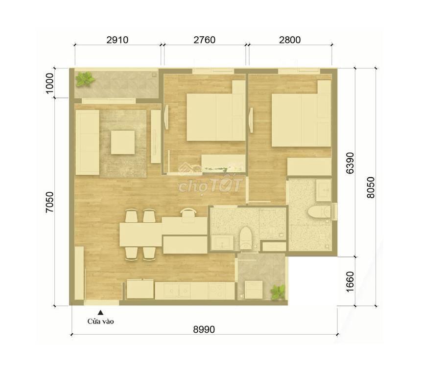 Bán căn hộ K Home New City, 73m2, 2PN, 1.6 tỷ