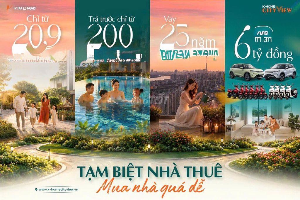 Bán căn hộ K-Home Cityview 70m2 full nội thất