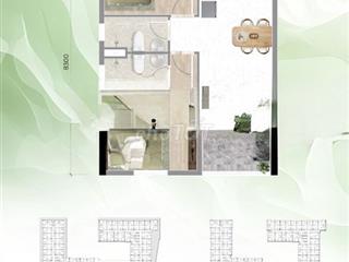 Căn hộ Bcons City Life 53.62m2, 2PN, Bình Dương
