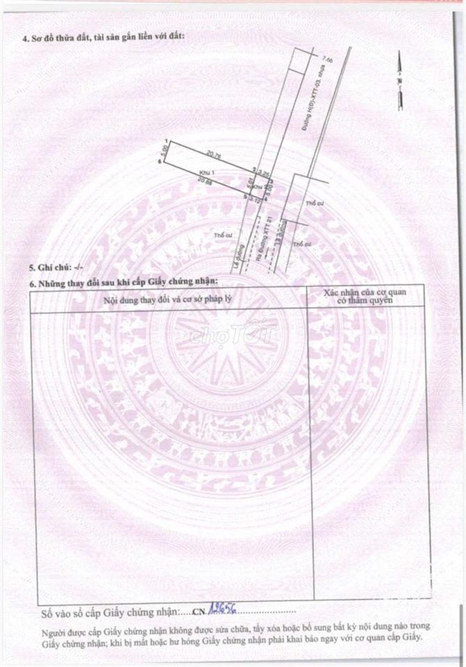 5 LÔ ĐẤT XUÂN THỚI THƯỢNG 20, BÀ ĐIÊM-HÓC MÔN ( 5×24) 100M² FULL THỔ 