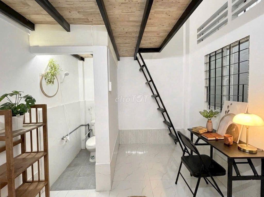 Sang phòng trọ lối đi riêng xe điện