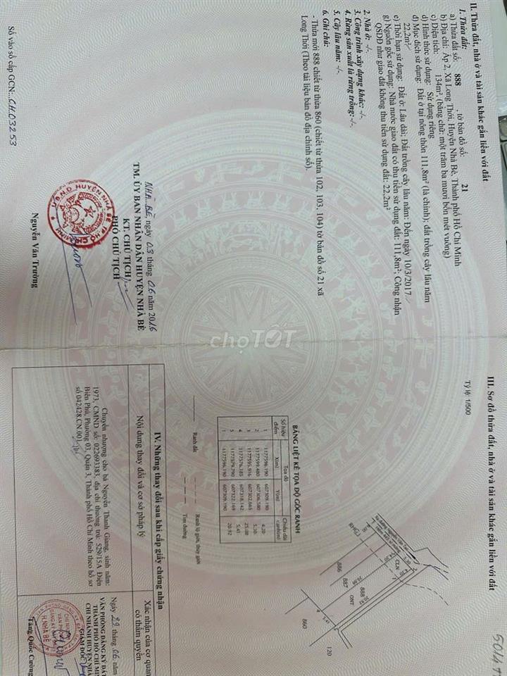 Đất nền giá rẻ xã Long Thới, Nhà Bè, TP.HCM
