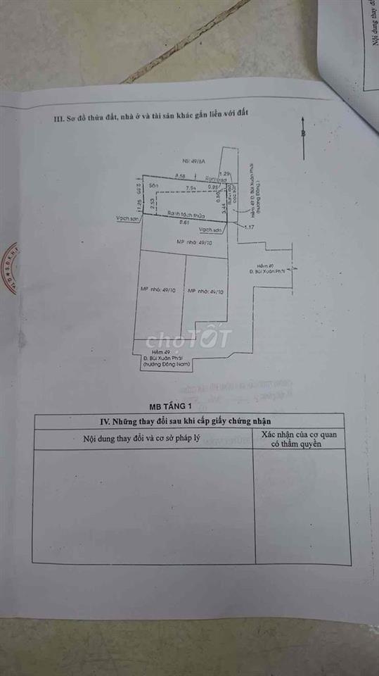 Cần bán nhà trong hẻm sau lưng trường cao đẳng cao đẳng công nghiệp th