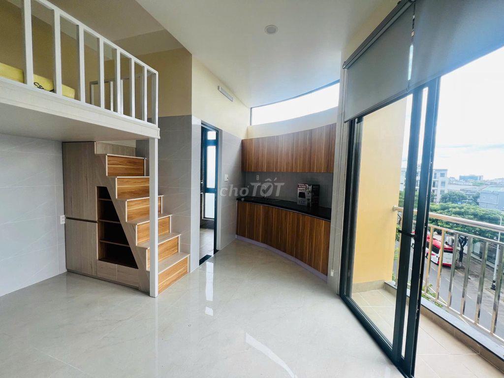 Phòng gác lửng ban công lầu 5 Kinh Dương Vương gần Bách Khoa