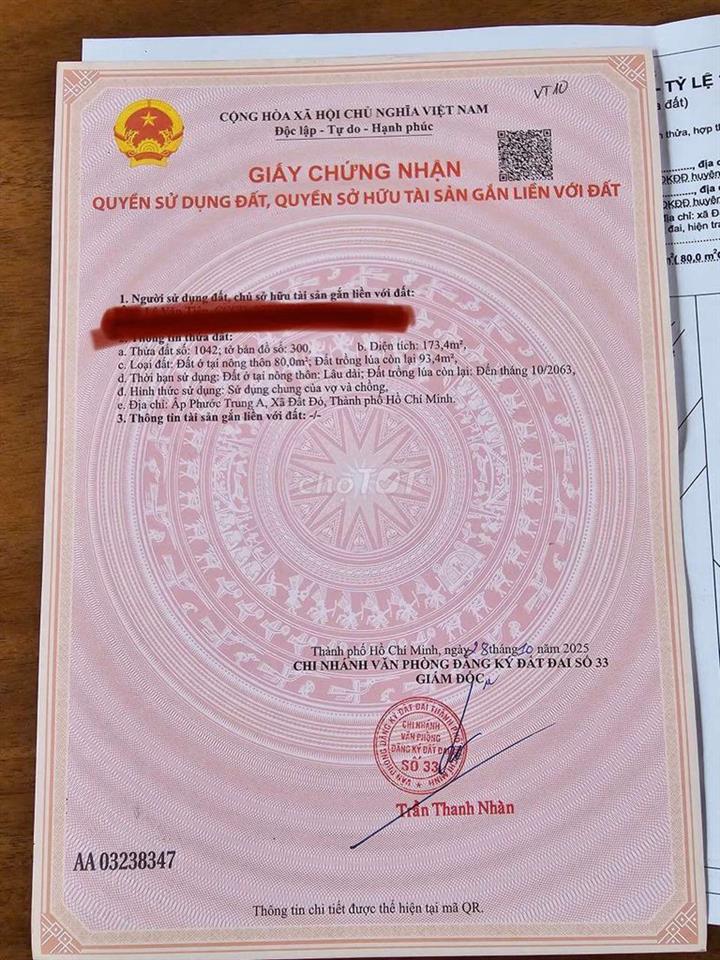 Bán đất siêu đẹp khu vực Đất đỏ, Bà Rịa 