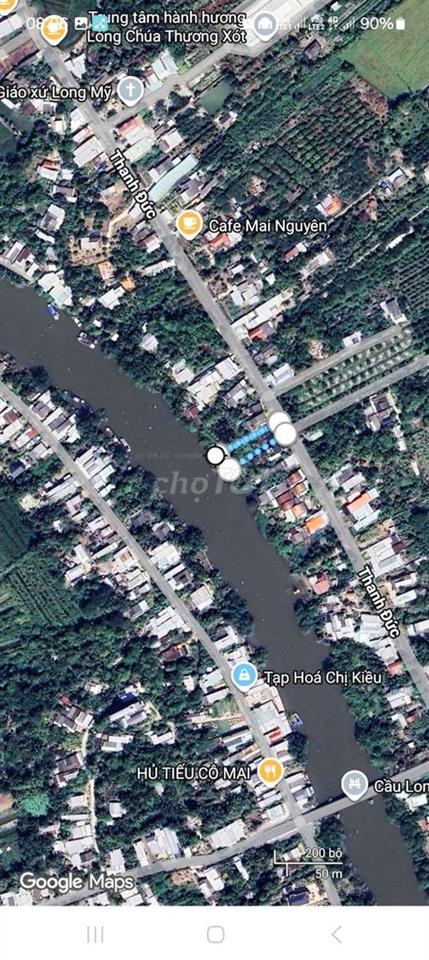 Đất nền 576m², 80m thổ cư, mặt tiền đường Thanh Đức, sau giáp sông 