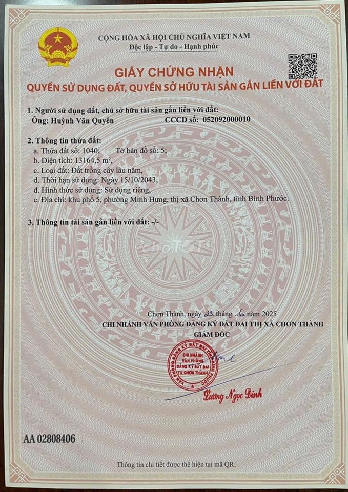 đất bình phước 13164 m2