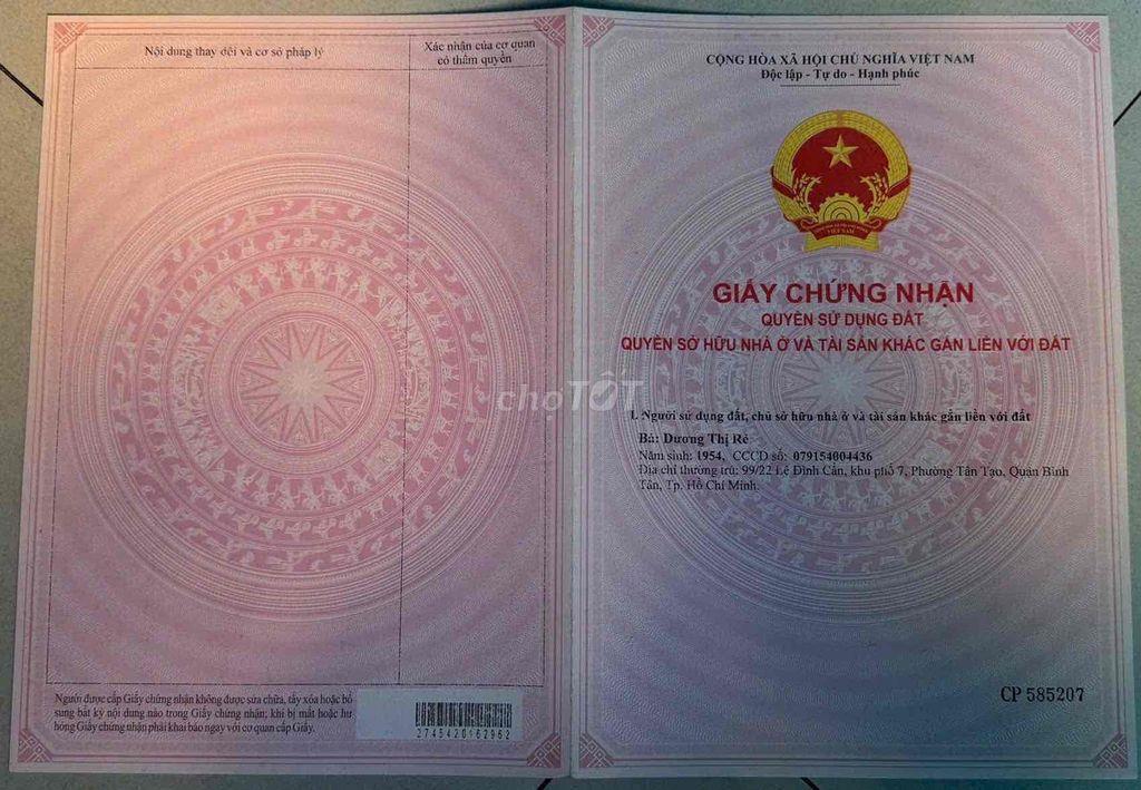 🎊Chính chủ hạ giá bán nhanh nhà 99/22 Lê Đình Cẩn