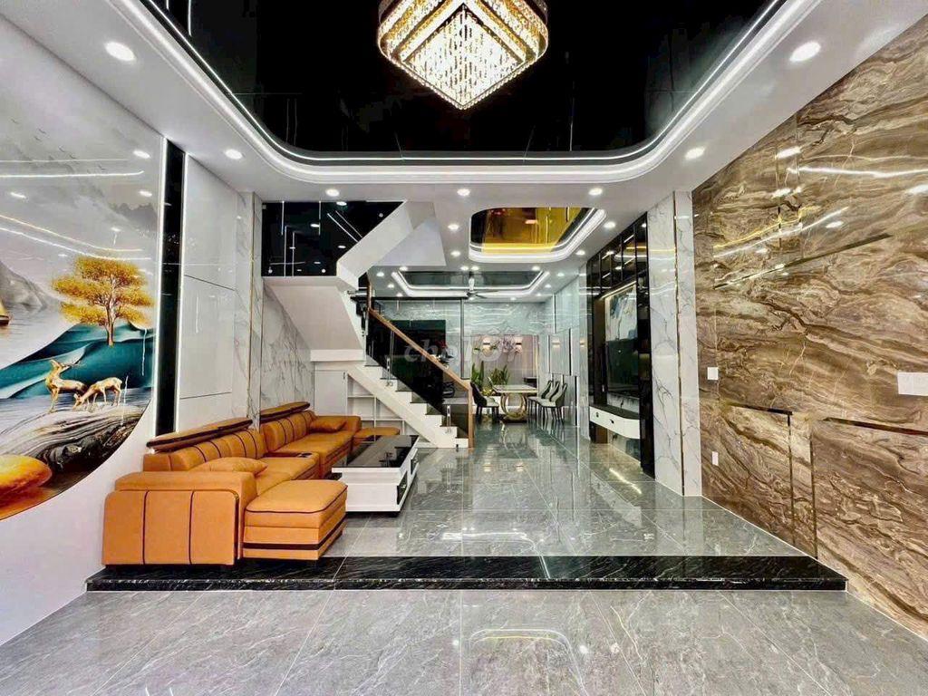 BÁN NHÀ DT 5x13M - 4 TẦNG - HẺM Ô TÔ NGUYỄN THỊ KIỂU Q12. GIÁ : 6,95