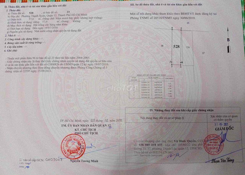Chính chủ cần bán nhà C4, sổ riêng nông nghiệp