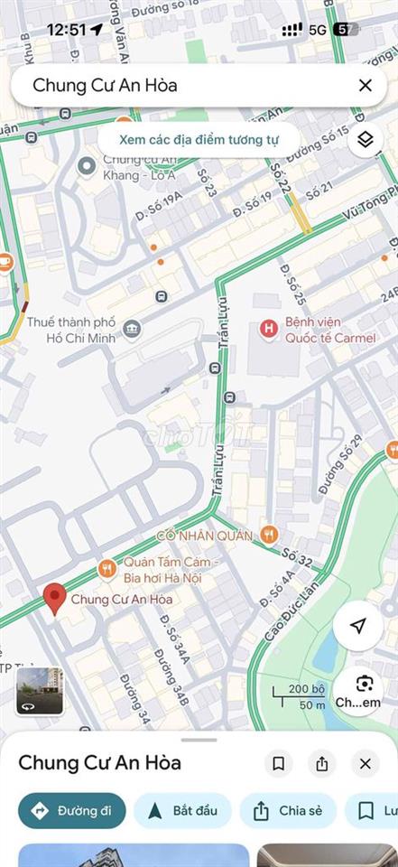 Bán nhanh căn hộ An Hoà, mặt tiền đường Trần Lựu, phường An Phú , Quận