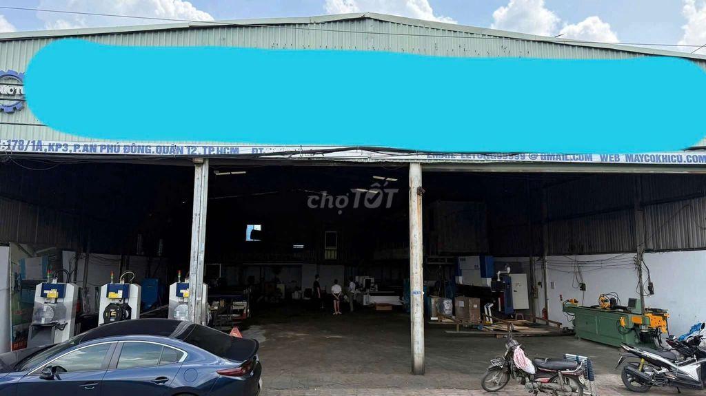 Cho thuê xưởng mặt tiền QL1A ngay cầu vượt Bình Phước 