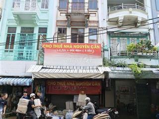 Cho thuê kho Mặt tiền Chợ Bình Tây, Quận 6- 4,2x48m- 3 tấm- 4 phòng 2w