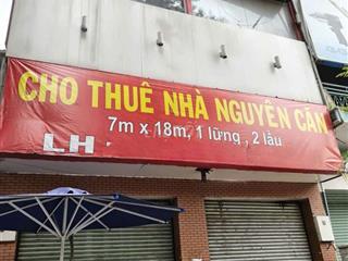 Cho thuê nhà Mặt tiền Hồng Bàng gần Cầu Vượt Cây Gõ, Q11- 7x18m- 4 tấm