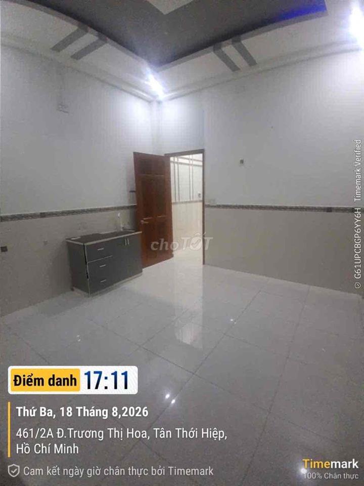 Cho thuê phòng trọ full nội thất, Trương Thị Hoa, gần bệnh viện Q12