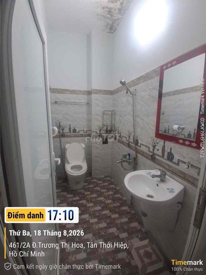 Cho thuê phòng trọ full nội thất, Trương Thị Hoa, gần bệnh viện Q12