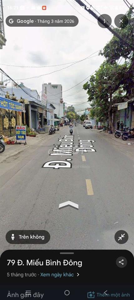 Cho thuê nhà mặt tiền đường Miếu Bình Đông 