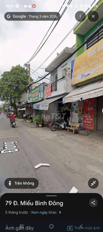 Cho thuê nhà mặt tiền đường Miếu Bình Đông 