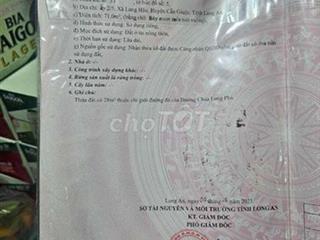 Bán đất Long Hậu