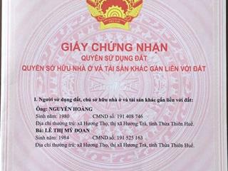 Cần tiền bán lố đất khu vực Cư Chánh 1 (Sau lưng chùa Đức Sơn)