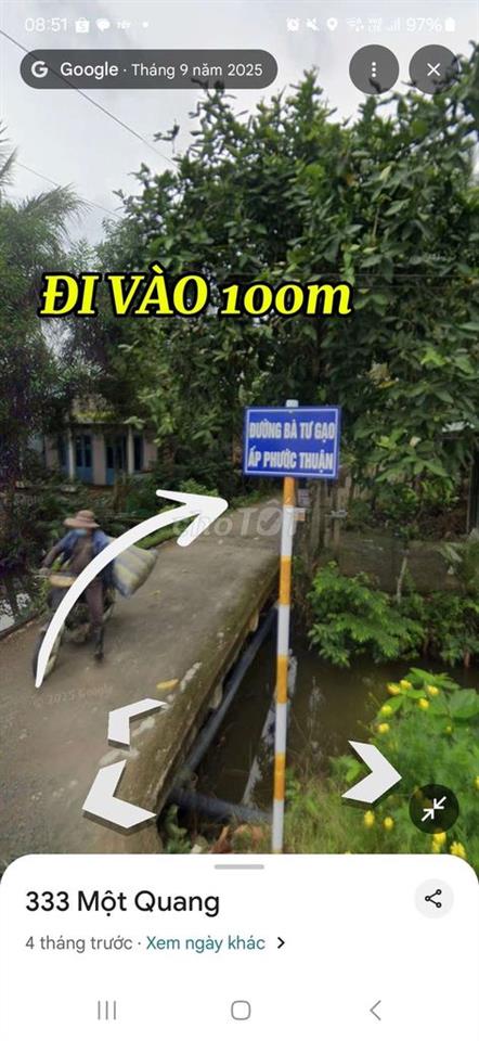 ĐẤT CHÍNH CHỦ-ĐƯỜNG BÀ TƯ GẠO