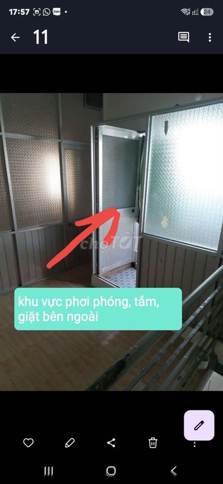 Cho thuê nhà nguyên căn 1 trệt, 1 lầu, 40m2.
2/15/30 Tăng Bạt Hổ, BT.