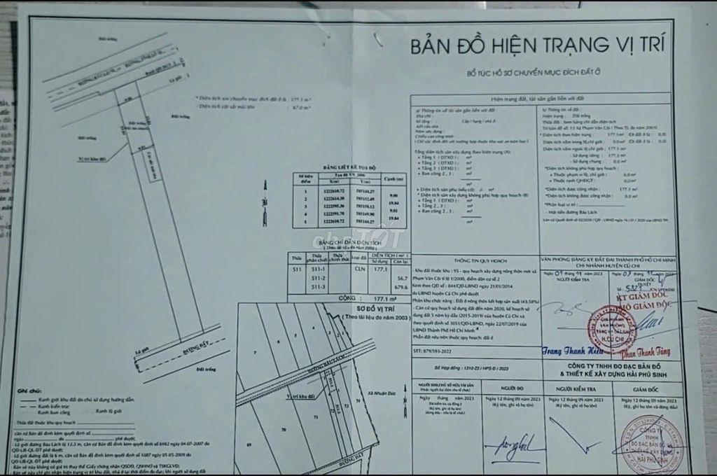 CHÍNH CHỦ BÁN ĐẤT ĐẤT CỦ CHI -  MẢNH ĐẤT SỐ 13 BÀU LÁCH