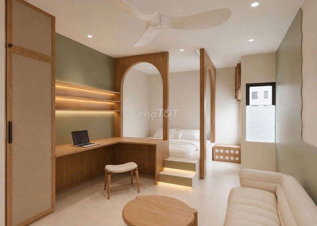 TÒA MỚI !!! STUDIO 25m2 OTO ĐỖ CỬA, THIẾT KẾ ĐẸP, BAN CÔNG THOÁNG SÁNG