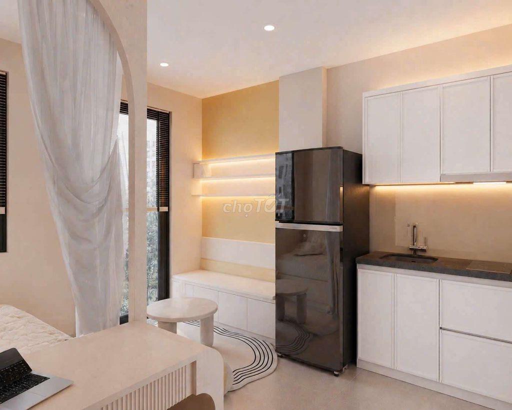 TÒA MỚI !!! STUDIO 25m2 OTO ĐỖ CỬA, THIẾT KẾ ĐẸP, BAN CÔNG THOÁNG SÁNG