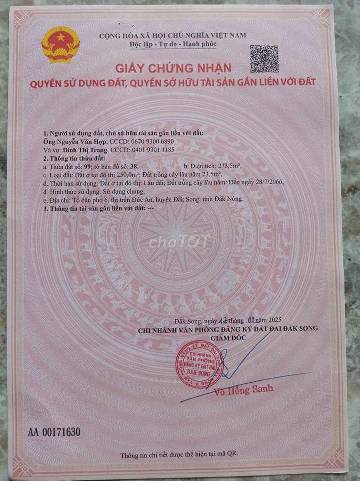 Đất thổ cư rẻ bèo