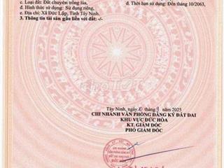 🔥 BÁN ĐẤT 2 MẶT TIỀN – ĐỨC LẬP, TÂY NINH 🔥( cũ Long An, Đức Hoà)