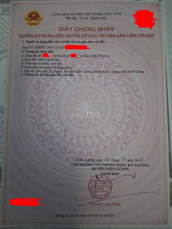 Đất nền quốc lộ 80 kiên lương