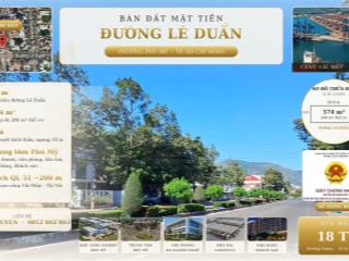 Bán đất trung tâm Phú Mỹ: 40m mặt tiền Lê Duẩn, 574m² có 260m² thổ cư, tách sẵn 4 lô