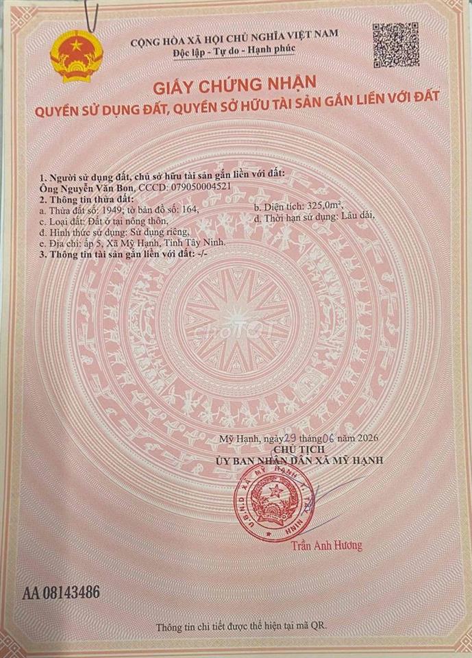 bán đất 626m2 thổ cư ,Đất chính chủ.