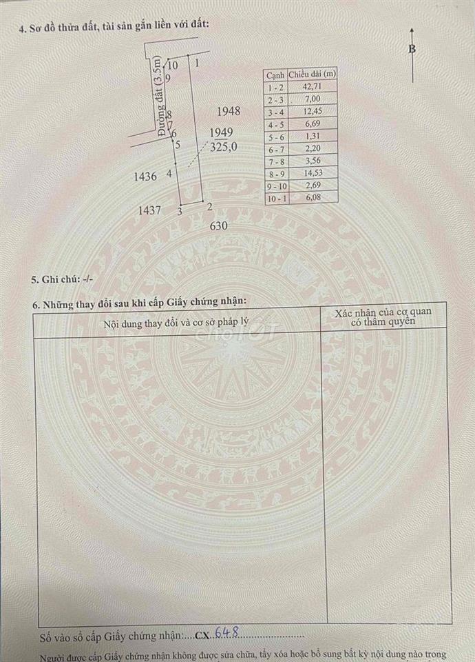 bán đất 626m2 thổ cư ,Đất chính chủ.