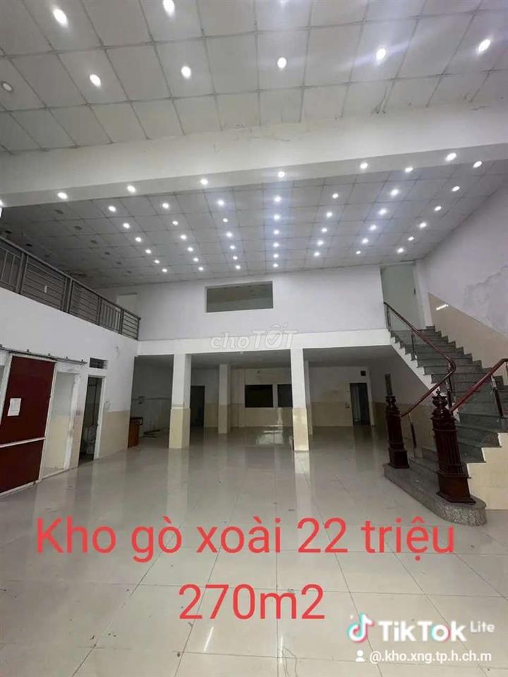 Kho đẹp gò xoài 22 triệu 270m2