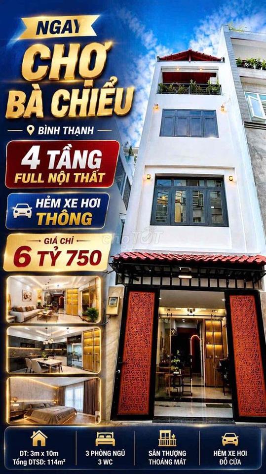BÁN NHÀ ĐẸP SIÊU PHẨM LUNG LiNH - 4 TẦNG ĐÚT TRỆT