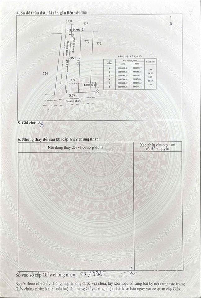 ĐÁT CỦ CHI MẶT TIỀN ĐƯỜNG NHỰA