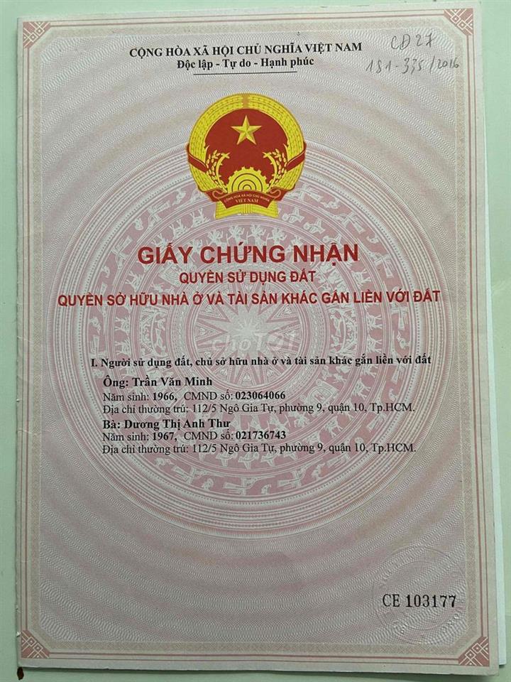 Nhà ở Quận 10, giá cả có thể thương lượng