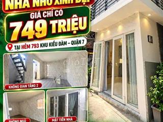Bán Nhanh Nhà Giá 749 Triệu, 3m x 4m, Trệt, 2 Lầu, Hẻm 793 TXS, Q.7