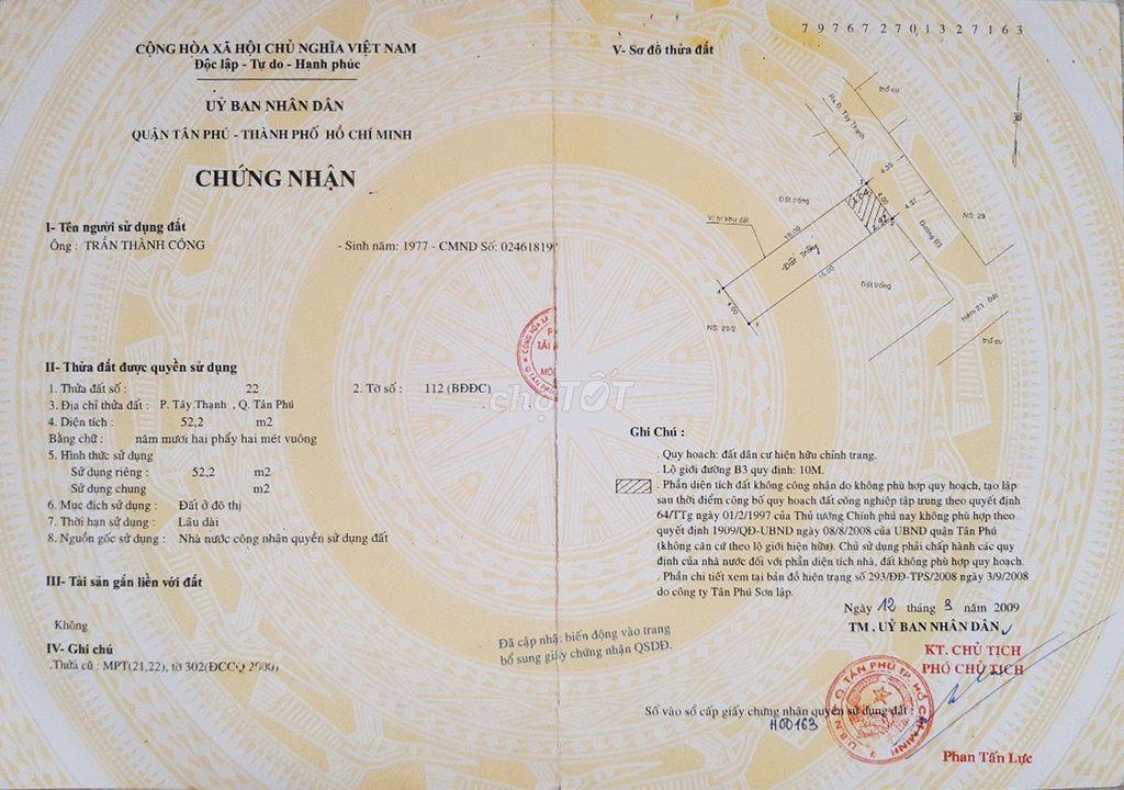 Chính Chủ Bán Cặp Nhà Liền Kề Số 34 + 36 Đường B3, Tây Thạnh, Ngang 8m