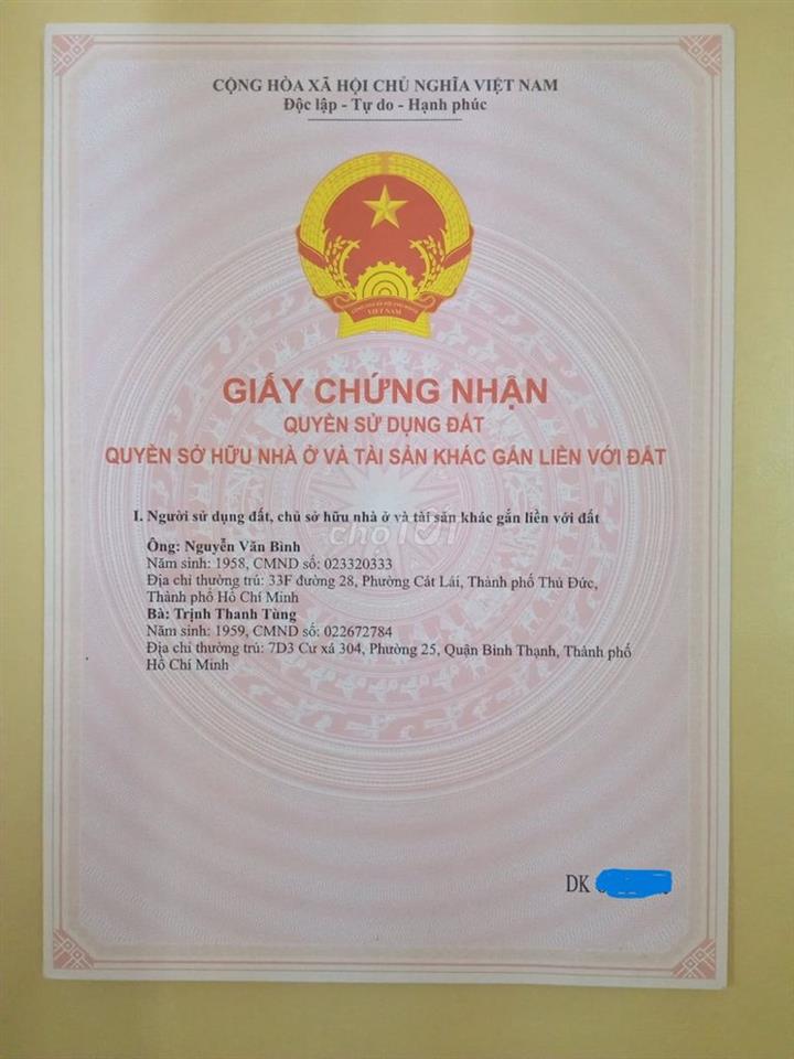 Đất 12m mặt tiền hướng Nam Đường 28, 282m2 giá 27,5 tỷ Phường Cát Lái 