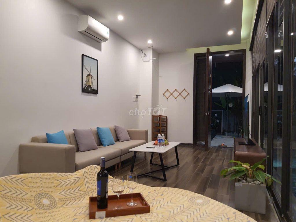 Cho thuê căn hộ, Trung tâm Cầu Rồng, 90m2, cách biển Mỹ Khê 5p đi bộ