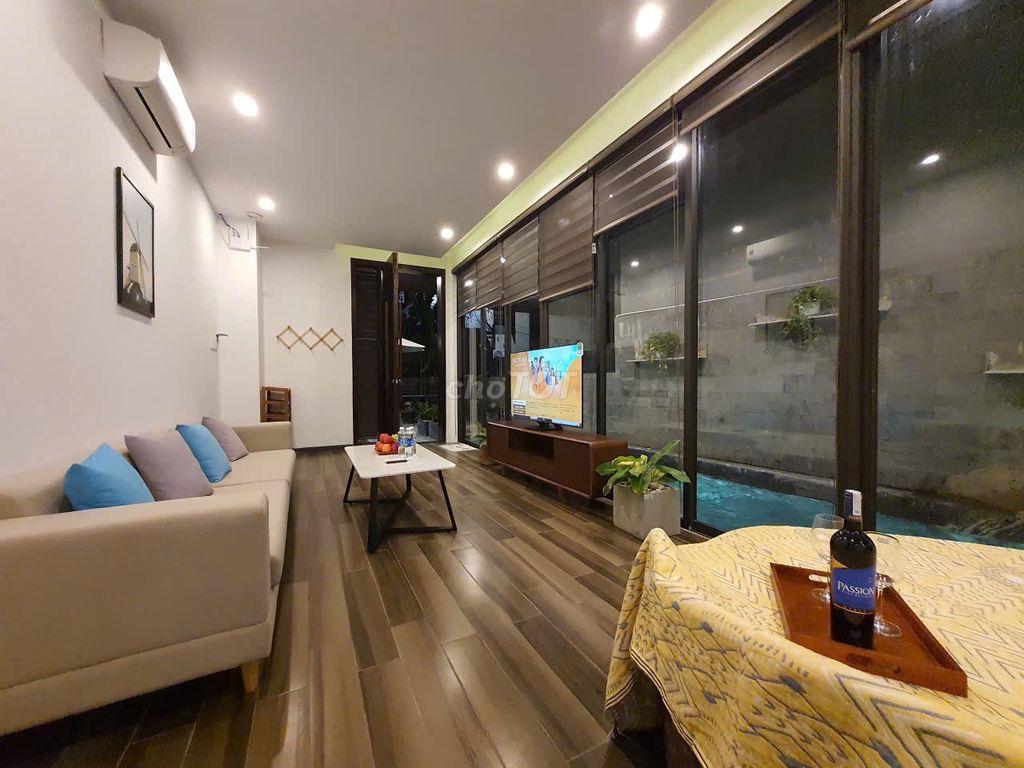 Cho thuê căn hộ, Trung tâm Cầu Rồng, 90m2, cách biển Mỹ Khê 5p đi bộ