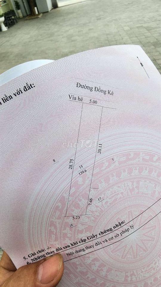 đất MT Đồng Kè. vị trí kinh dơnh