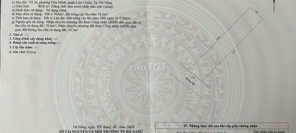 Đất Kiệt Ô tô Nguyễn Chánh. Gần Biển Liên Chiểu
