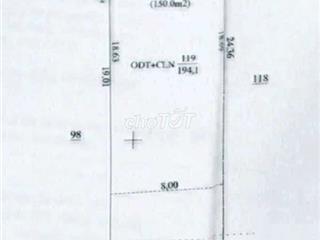Chính chủ thong thả đăng bán - 8x24 - 150m Tc.