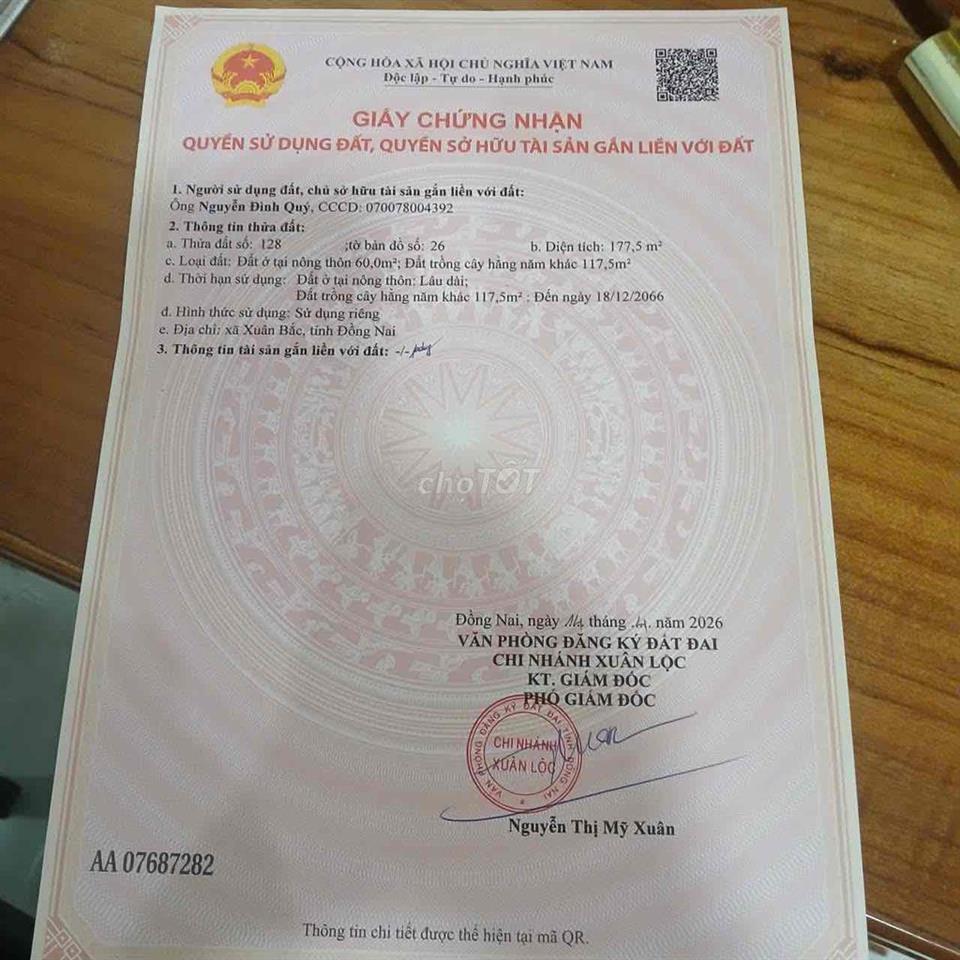 bán nhà mặt tiền xuân bắc đồng nai , cây xăng suối nho đi vào